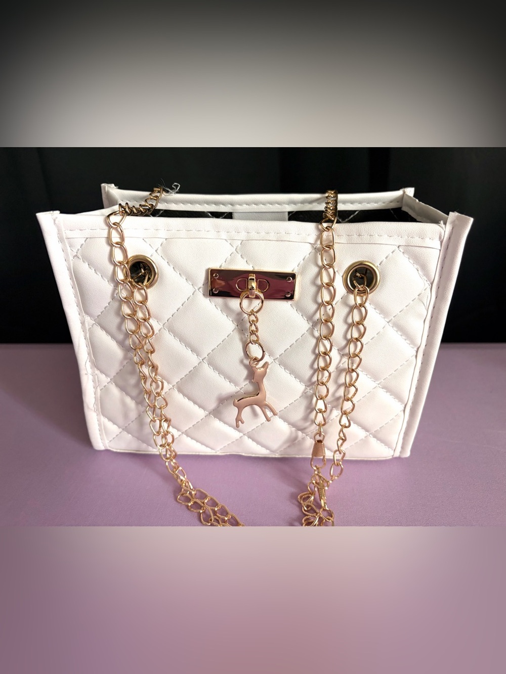 Women’s luxury white shoulder bag - Picture 1 of 3